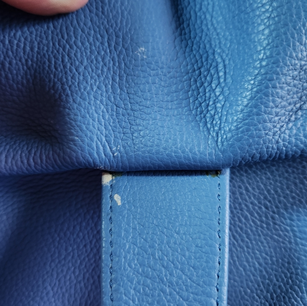 Dooney & Bourke Blue Hobo Bag with Silver Accents - Picture 15 of 16